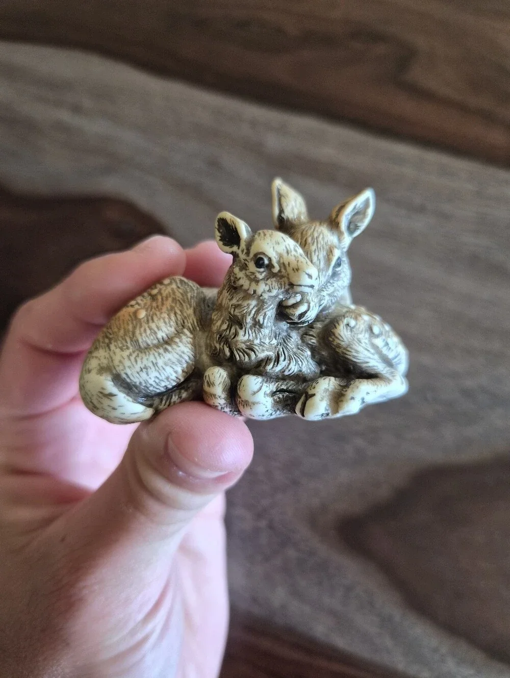 Enesco Sleepy Doe And Fawn Figurine
